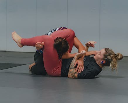 Two Women Wrestling